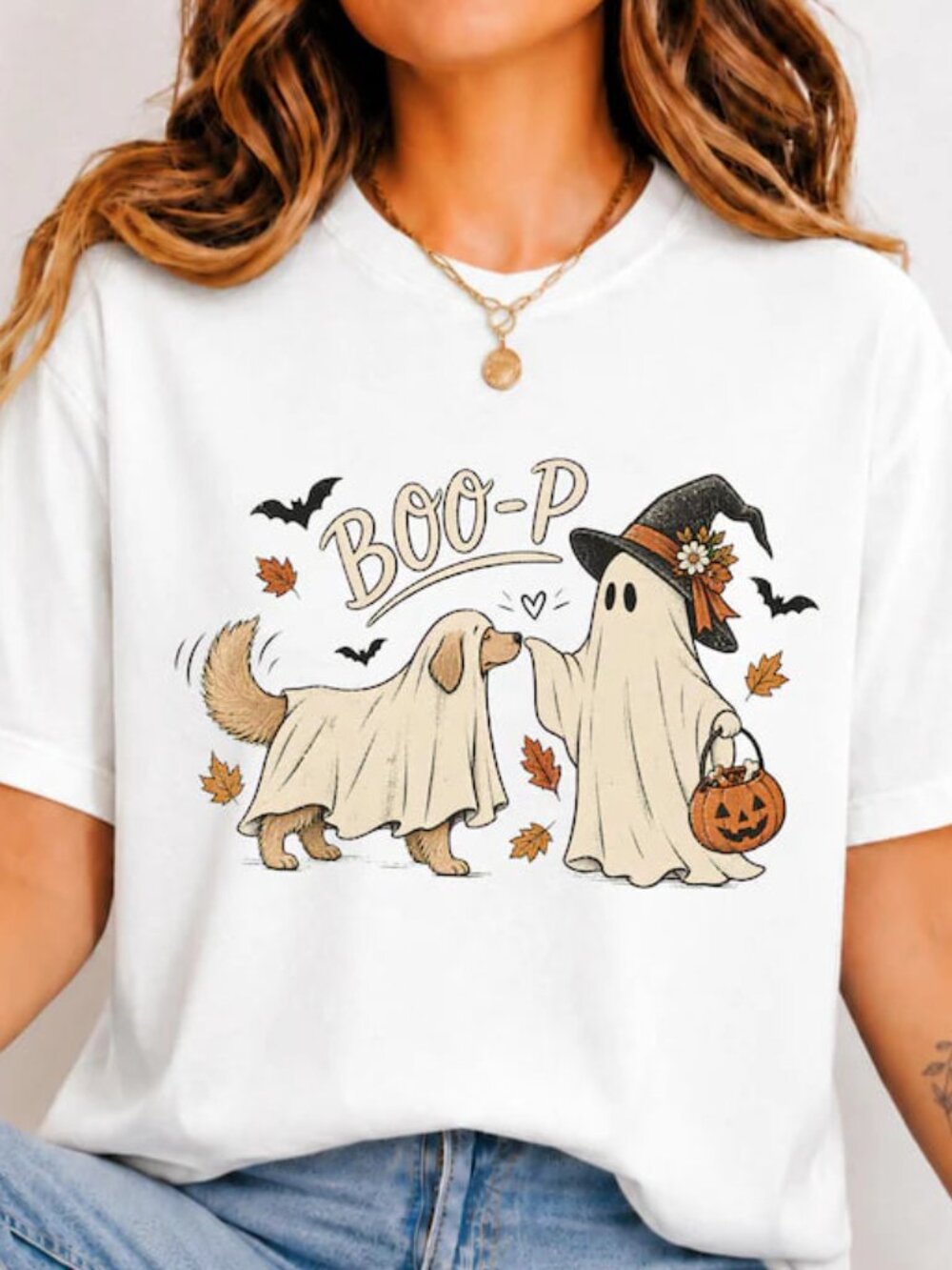 Funny Ghost Dog Shirt, Cute Dog Halloween Tee, Dog Lover Gift For Halloween